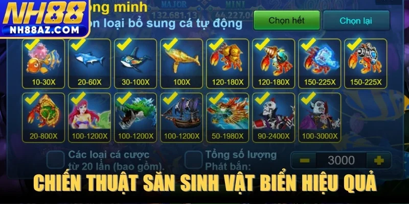 Những chiến thuật săn sinh vật biển hiệu quả từ cao thủ