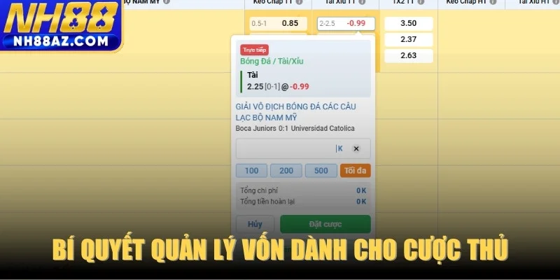 Bí quyết quản lý vốn hiệu quả dành cho mọi cược thủ