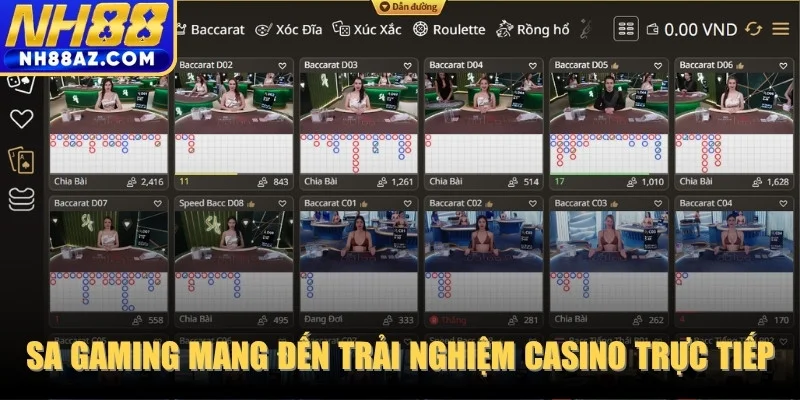 SA Gaming mang đến trải nghiệm casino trực tiếp hấp dẫn