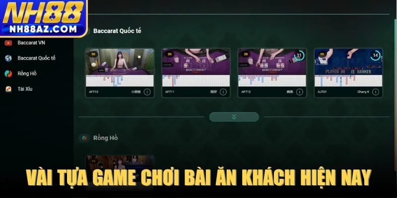 Một vài tựa game chơi bài ăn khách nhất hiện nay