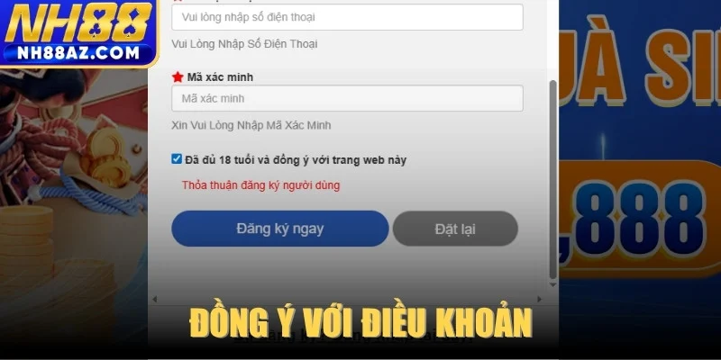 Đồng ý với điều khoản