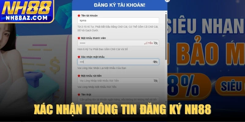 Xác nhận thông tin
