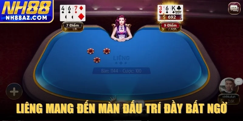Liêng mang đến những màn đấu trí đầy bất ngờ