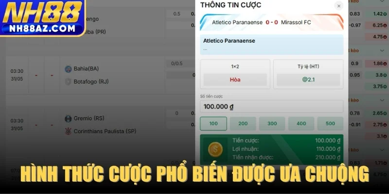 Một số hình thức cược phổ biến được ưa chuộng hiện nay
