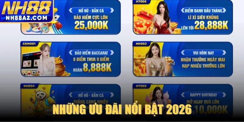 Những ưu đãi nổi bật 2026