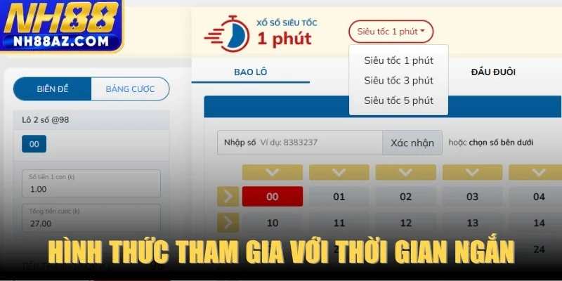 Hình thức tham gia với thời gian ngắn 