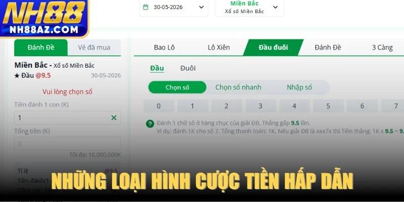 Những loại hình cược tiền hấp dẫn