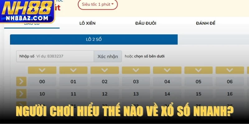 Người chơi hiểu thế nào về xổ số nhanh?